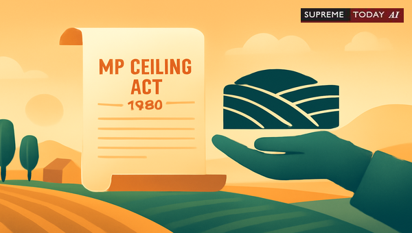 MP Ceiling on Agricultural Holdings Act 1960: Land Limit Procedures and Surplus Vesting