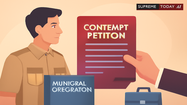 Can Municipal Officers Contest Contempt Petitions After Departmental Transfer?