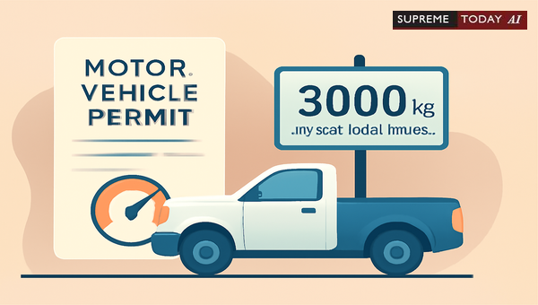 Permit Requirements for Vehicles Exceeding 3000kg GVW Under Section 66 of the MV Act