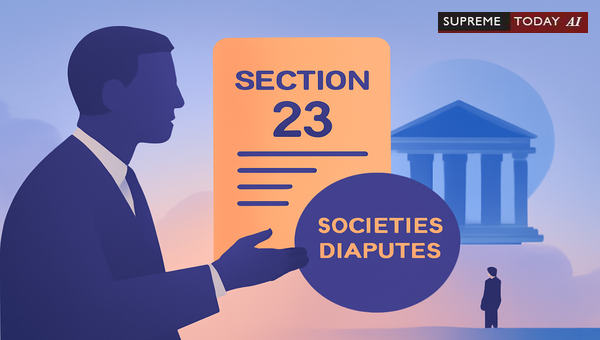 Justice Nariman on Section 23 of the AP Societies Registration Act and Civil Court Jurisdiction