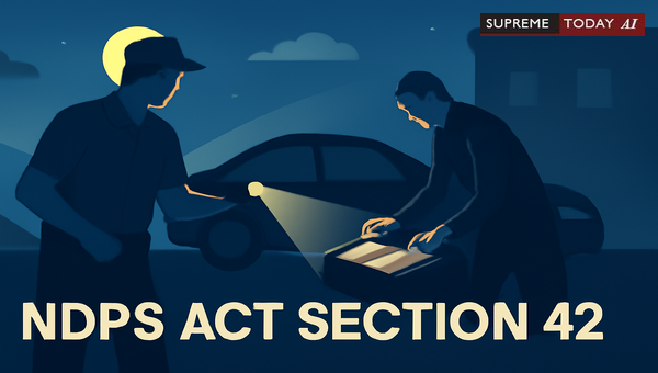 Legality of Nighttime Searches Under NDPS Act Section 42: Procedural Safeguards and Compliance