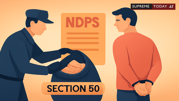 NDPS Act Section 50 Non-Compliance: Impact of Joint Notice on Search and Seizure Validity