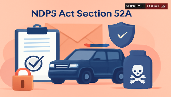 Interim Release of Conveyance Under NDPS Act Section 52A: Recent Judicial Principles