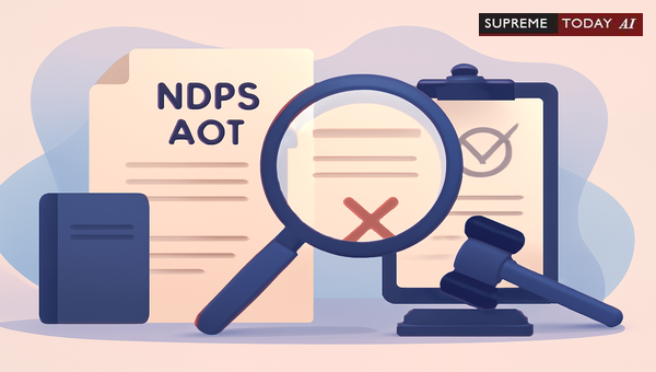 Mandatory Compliance with NDPS Act Sections 42 and 55: Does Non-Adherence Vitiate Trials?