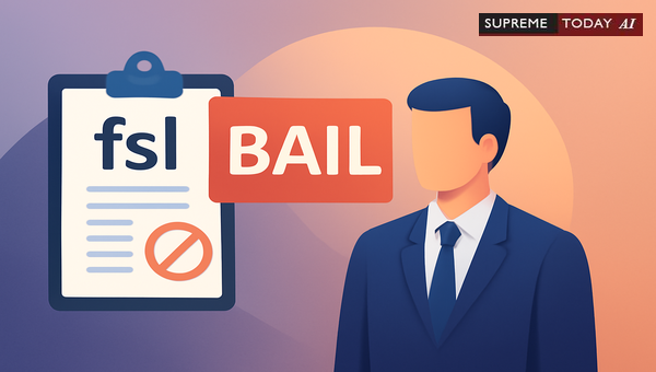 NDPS Bail: Does an Incomplete FSL Report Without Percentage Grant Default Bail Rights?