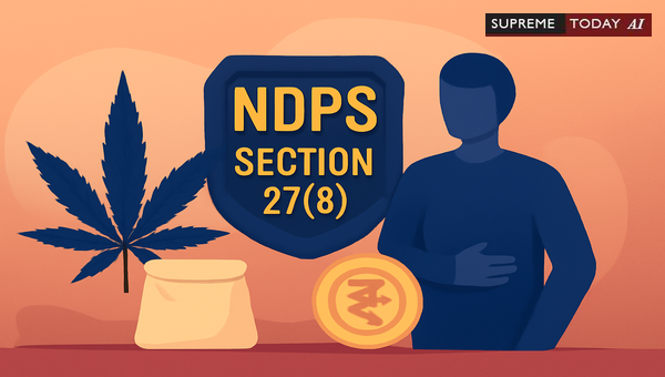 Post-Conviction Legal Consequences for Personal Consumption under NDPS Section 27(b)