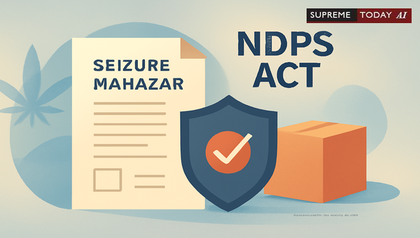 Impact of Discrepancies Between Seizure Mahazars and Produced Contraband in NDPS Trials
