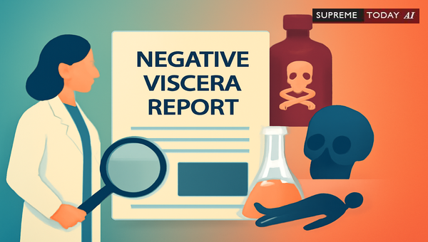 Admissibility of Negative Viscera Reports in Indian Suicide and Poisoning Death Trials