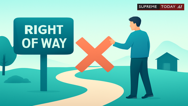 Does Construction of a New Path Legally Terminate Existing Right of Way Easements?