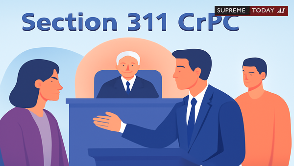Can New Defence Counsel Recall Prosecution Witness? CrPC 311