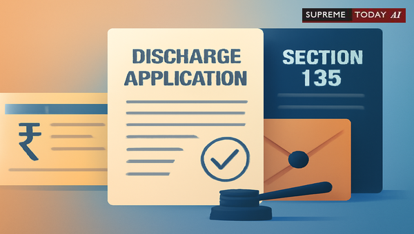 Are Discharge Applications Maintainable in Section 138 Negotiable Instruments Act Cases?