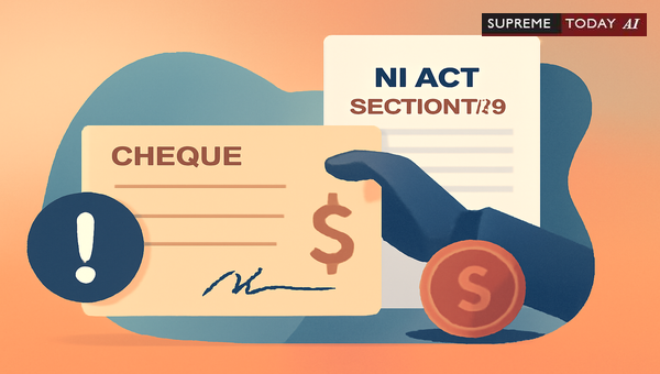NI Act Cheque Dishonour: Lenders Need Not Prove Income Source to Enforce Debts