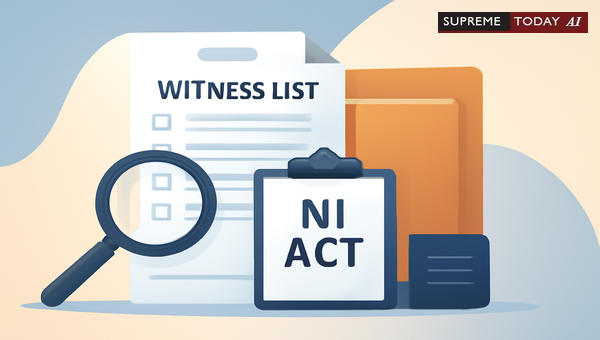 Does Failing to File a Witness List Under the NI Act Mandate Case Dismissal?