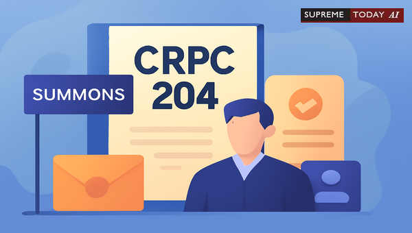 Issuing Summons Under CrPC Section 204 Without a Formal Charge Sheet
