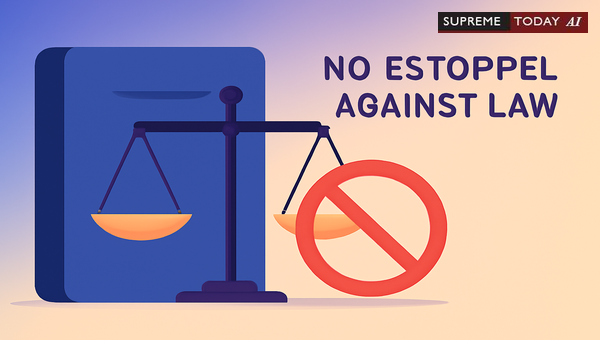 Doctrine of No Estoppel Against Statute: Principles and Precedents in Indian Jurisprudence