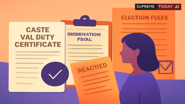 Nomination Rejection for Missing Caste Certificate: Legal Standards on Substantial Compliance