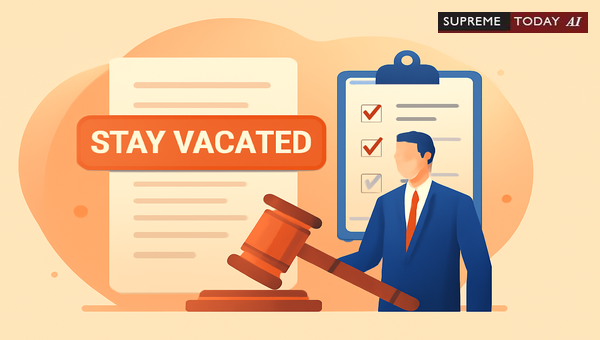 Consequences of Non-Compliance on Interim Stays: When Court Orders Are Deemed Vacated