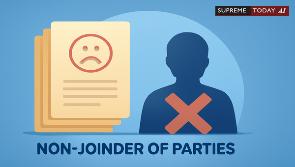 Non-Joinder of Necessary Parties Cannot Lead to Rejection of Plaint Under Order VII Rule 11