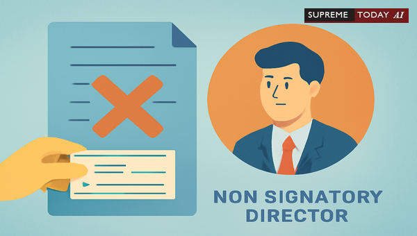 Liability of Non-Signatory Directors Under Section 138 NI Act and Company Governance Rules