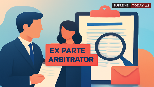 Notice Requirements for Ex Parte Arbitrator Appointments Under Indian Arbitration Law