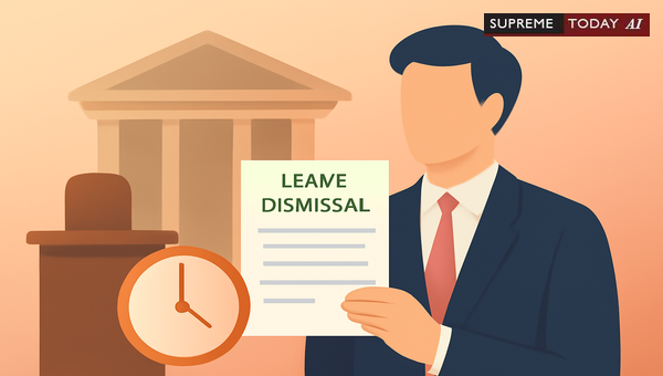 Judicial Discretion in Dismissing Nunc Pro Tunc Leave Against Officers of the Court
