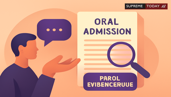Admissibility of Oral Admissions in Cross-Examination Against Written Contractual Terms