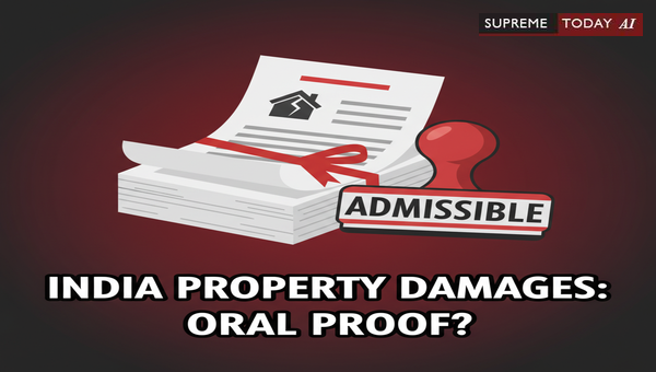 Oral Evidence for Property Damages Without Pamchanama