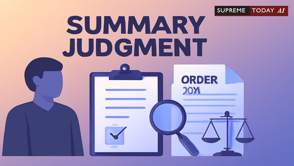 Summary Judgment Bar: Why Disputed Questions of Fact Preclude Order 13A Relief