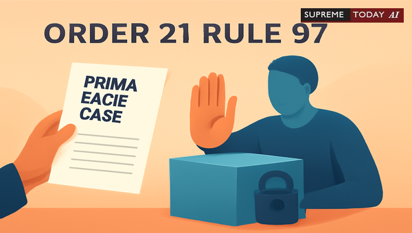 Maintainability of Order 21 Rule 97 CPC Petitions: Establishing a Prima Facie Case