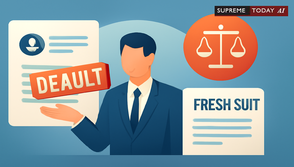 Order 9 Rule 9 CPC: Effect of Default Dismissal on Filing Fresh Suits for Same Cause