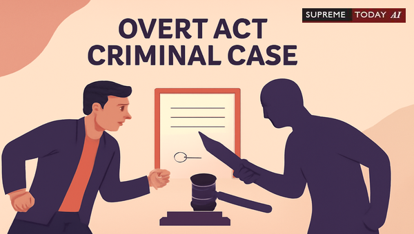 What Is an Overt Act in a Criminal Case?