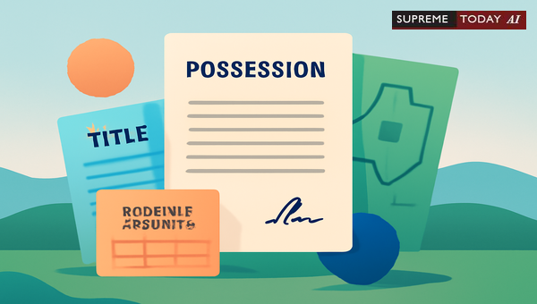 Do Panchanama and Pahanies Conclusively Establish Property Title and Legal Possession?