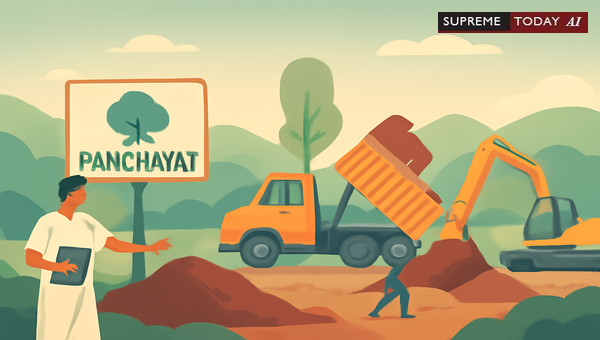 Panchayat Powers to Restrain Soil Excavation for Public Health and Environmental Protection