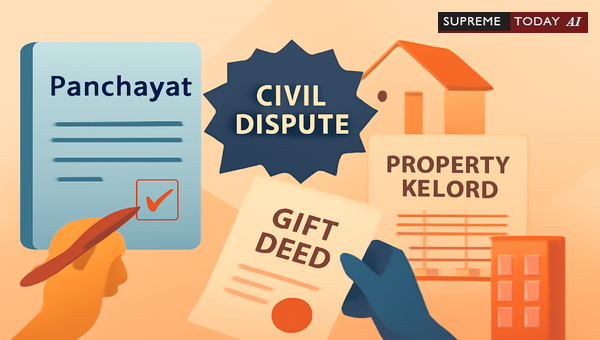 Panchayat Authority to Modify Khata Records Is Suspended During Pending Civil Property Suits