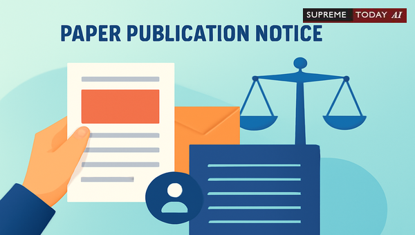 Procedural Validity of Newspaper Publication for Court Notices under Order V Rule 20 CPC