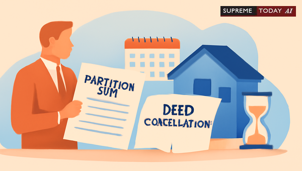 Maintainability of Partition Suit Seeking Deed Cancellation Based on Date of Knowledge