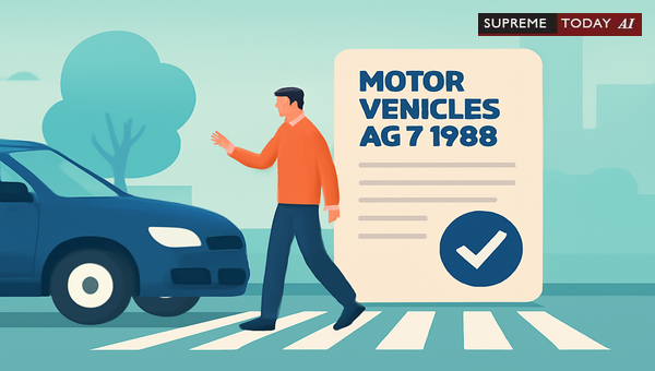 Pedestrian Compensation and Driver Duties Under the Motor Vehicles Act 1988