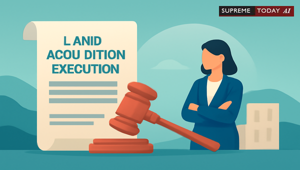 Does a Pending Civil Miscellaneous Appeal Automatically Stay Land Acquisition Execution?