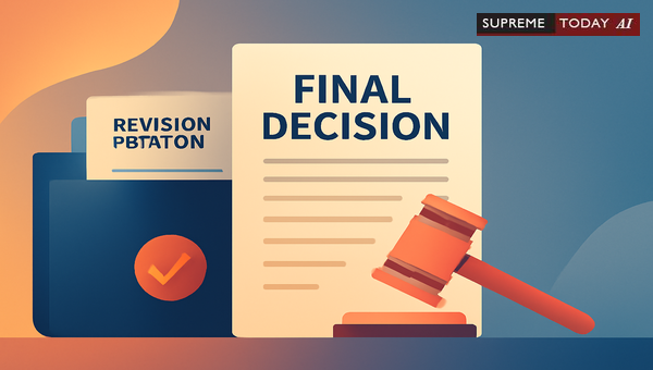 Legal Status of Pending Revision Petitions as Final Orders in Judicial Proceedings