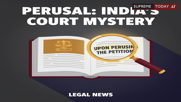 Perusal in Court Orders: What It Means in Law