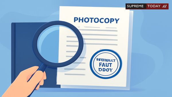Admissibility of Photocopies as Secondary Evidence under Section 63 of the Indian Evidence Act