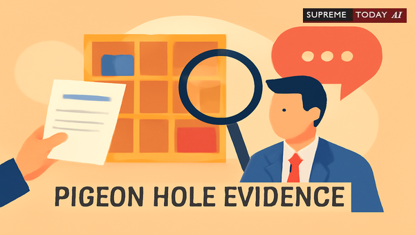 Pigeon Hole Technique in Cross-Examination: Admissibility and Procedural Fairness in Evidence Recording