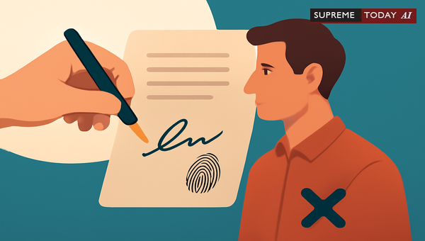 Plaintiff Refusal to Acknowledge Signature or Thumb Impression Consequences in Litigation