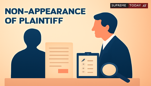 Document Admissibility in Civil Suits When Plaintiff Fails to Appear for Cross-Examination