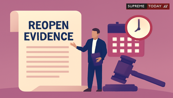 CPC Provisions for Plaintiffs Requesting Evidence Reopening After Ex Parte Proceedings