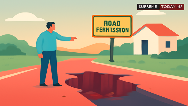 Can Plaintiffs Lawfully Cut Open Panchayat Roads Without Prior Authorization in India?