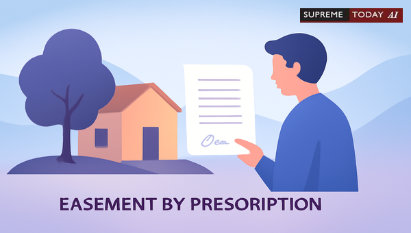 Is Express Mention of Prescription Mandatory in Plaint Relief for Property Easement Claims