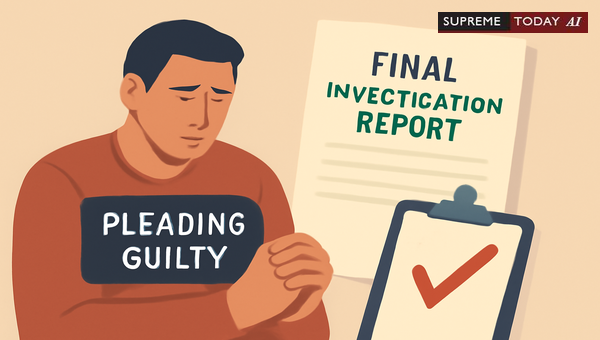 Legality of Pleading Guilty Before Filing of Final Investigative Report in India