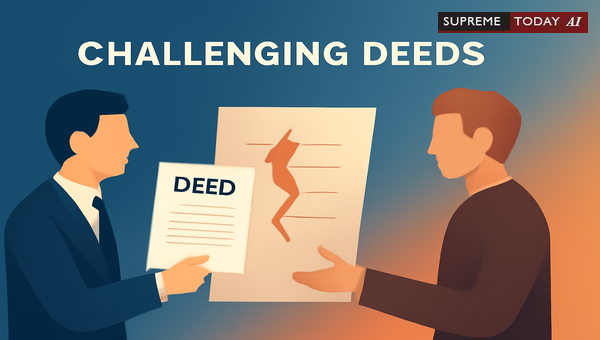 Can a Power of Attorney Holder Challenge a Compromise Deed in Individual Capacity?