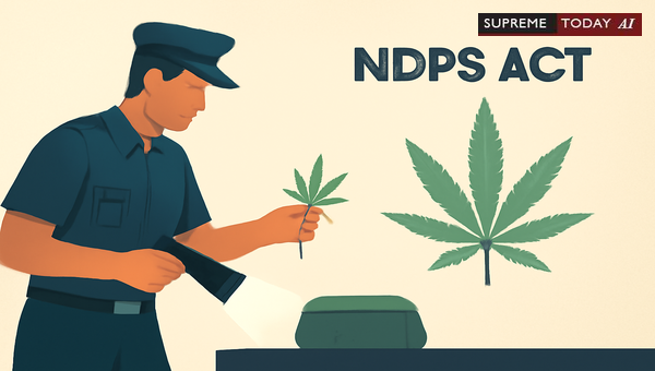Police Authority to Seize Ganja Based on Odor Under NDPS Act Provisions